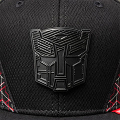 Gorra Transformers Autobot Placa Snapback Visera Plana negro