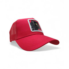 Gorra Animal Farm Panther rojo ajustable estilo camionero Knite