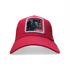 Gorra Animal Farm Panther rojo ajustable estilo camionero Knite