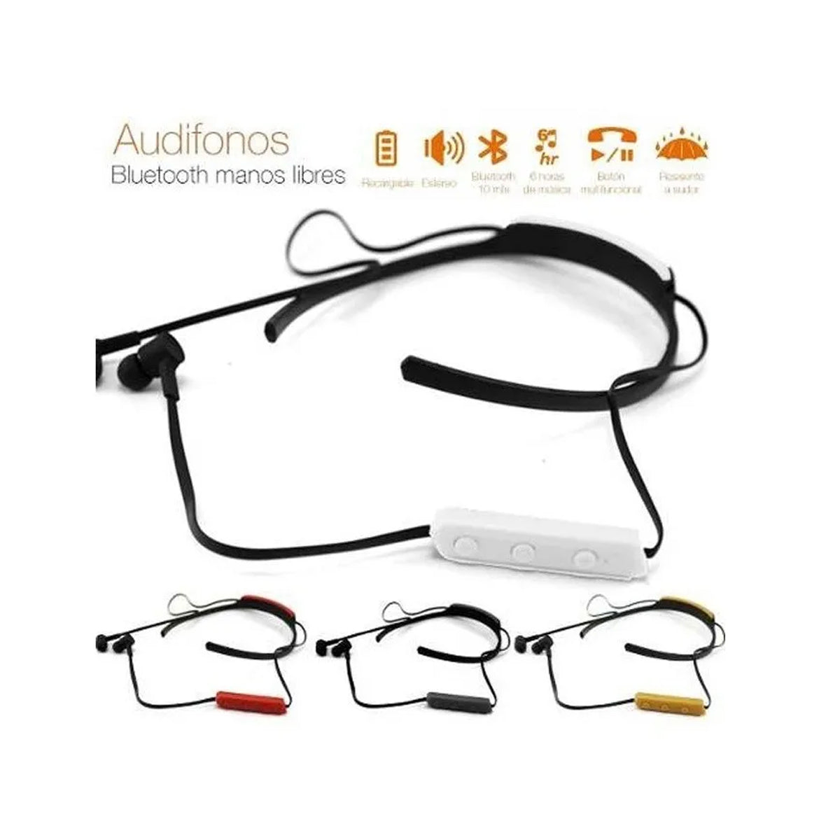 MANOS LIBRES BLUETOOTH SPORT V28 DORADO