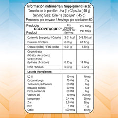 Colágeno Boticaté tipo II UC II 60 cápsulas 460 cap natural