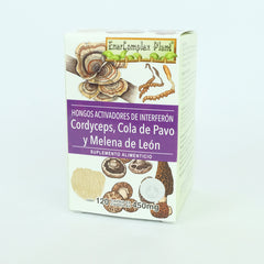 Hongos Boticaté cordyceps melena de leon cola pavo 120 cap