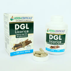 DGL Boticaté Licorice Regaliz Orgánico 120 Cápsulas 450 mg