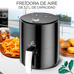 Freidora Electrica Elegate de Aire Multifuncion para Alimentos 3.5 L