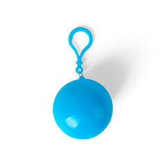 Impermeable de bolsillo en llavero de esfera 1 pz Azul