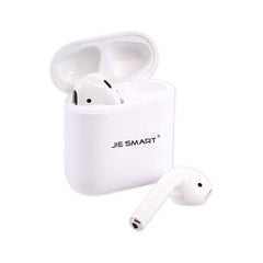 JIE SMART audifonos Bluetooth M8 funda recargable blanco