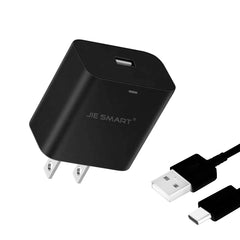 Cargador tipo C carga rápida JIE SMART 45W LED para dispositivos