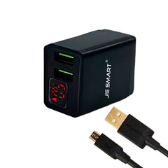JIE SMART cargador pantalla carga rapida doble entrada