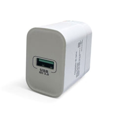 JIE SMART cargador rapido QC3.0 color blanco LED