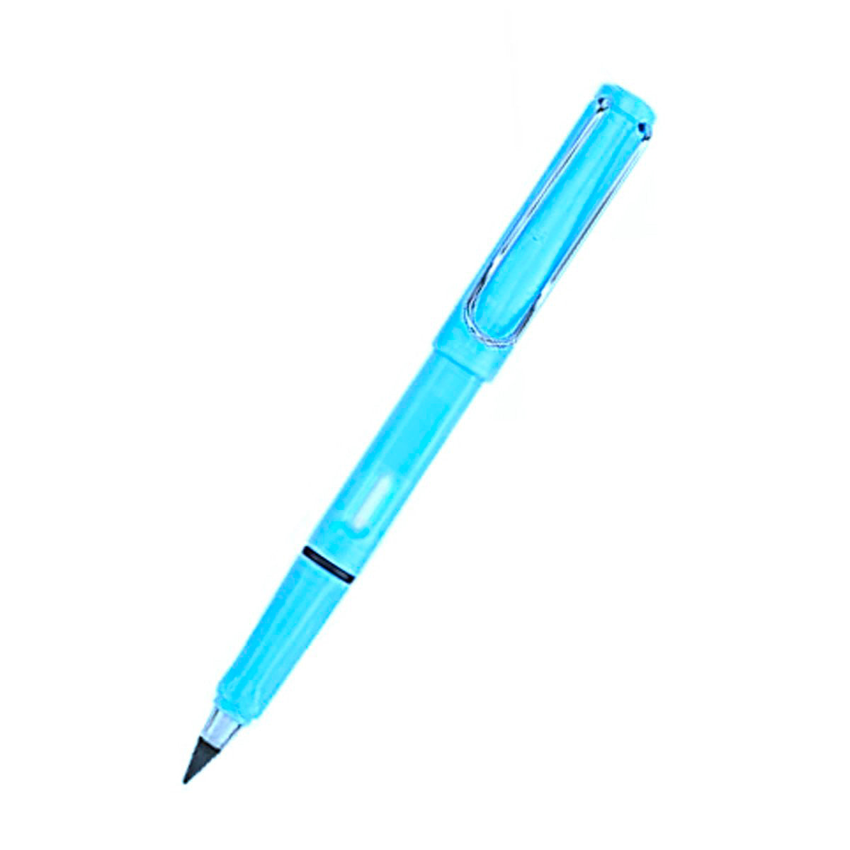 Lapiz infinito magico con borrador 1 pz Azul metalico