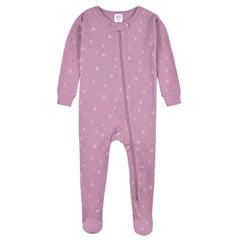 Mameluco Gerber Pack 2 Algodón Rosa Pies Bebé Niña Dormir-24M