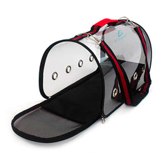 Transportadora Elegate Bolsa Mascota Arco Perro Gato Viaje Mediano Rojo