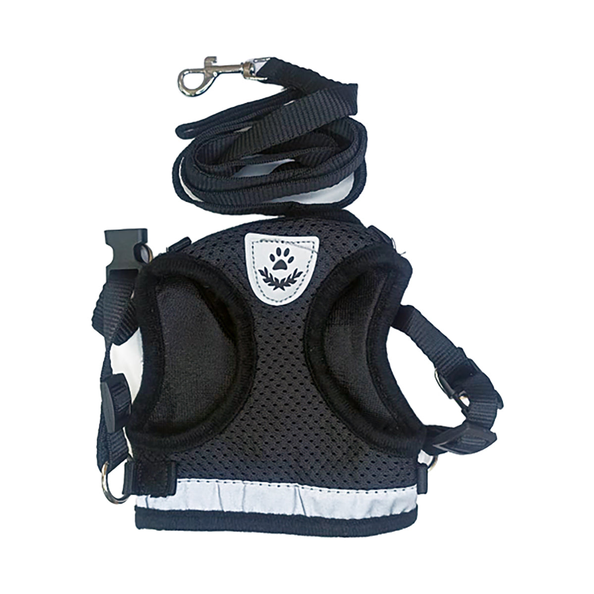 Pechera Arnes Para Perro Mascota Ajustable Elegate Negro Talla M