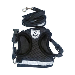 Pechera Arnes Para Perro Mascota Ajustable Elegate Negro Talla M