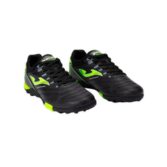 Tenis Joma Turf Negro Verde Resistentes Ligeros y Cómodos