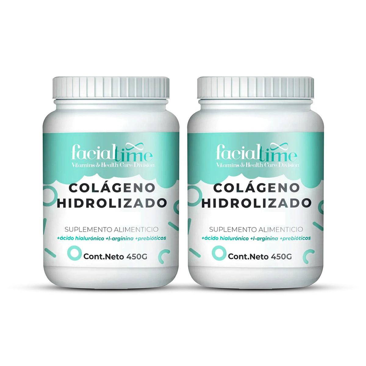 Colágeno Hidrolizado Pack 2x450g Antiedad FacialTime