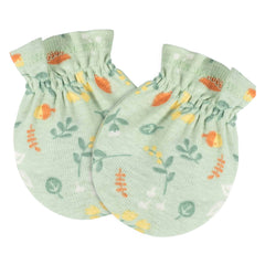 Mitones Gerber bebé blanco gris amarillo 4 piezas suaves-0-3M