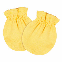 Mitones Gerber bebé blanco gris amarillo 4 piezas suaves-0-3M