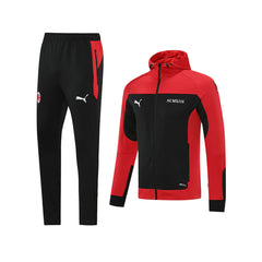PANTS MILAN NEGRO CON ROJO CON GORRA