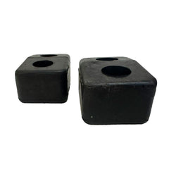 Par Tope Hule Negro Alto Impacto Carrocería Camión Redila-6 cm X 4 cm