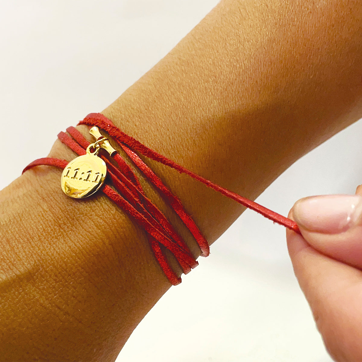 Pulsera manifestación 11:11 de cuero varias vueltas Vangania-140
