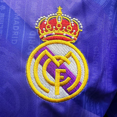 Jersey Kelme Retro Real Madrid Morada Manga Corta XL