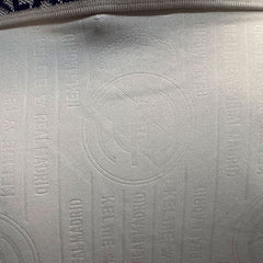 Jersey Kelme Retro Real Madrid Blanca Azul Manga Corta L