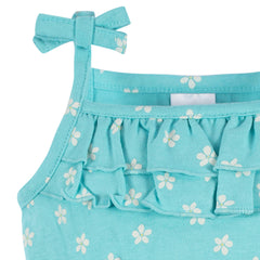 Romper Gerber bebé set 2 piezas azul cómodo algodón-3-6M