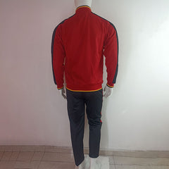 PANTS ROJO NEGRO RAYAS AMARILLAS TALLA M