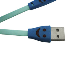 Cable Cargador Smile LED Micro USB V8 Divertido Alta Durabilidad