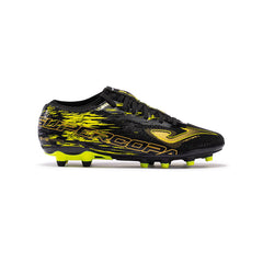 Tenis fútbol Joma Supercopa 2301 FG césped firme negro amarillo