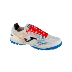 Tenis Futbol Rapido Joma TOP FLEX 2476 Turf Blanco/Rojo 25 MX