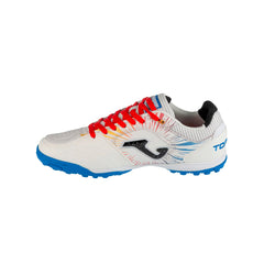 Tenis Futbol Rapido Joma TOP FLEX 2476 Turf Blanco/Rojo 25 MX
