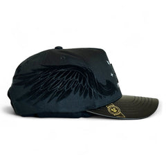 Gorra BLACK ANGELS VAGO Style Negra Ajustable y Artesanal-Unitalla