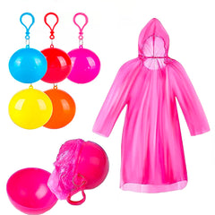 Impermeable compacto en llavero de esfera para uso portátil