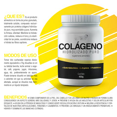 Colágeno Hidrolizado 450g Pack 2 Meses Antiedad Energeios
