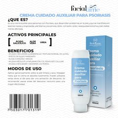 Crema hidratante urea aloe vitamina A psoriasis FacialTime