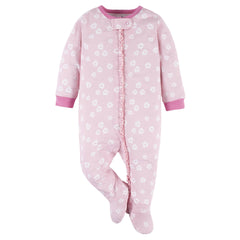 Mameluco Gerber para bebé pack 2 pijamas algodón rosa-0-3M