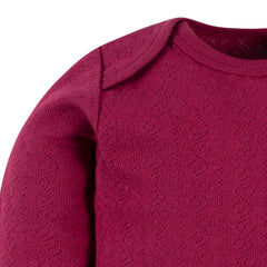 Pañalero Gerber rojo body bebé algodón niña o niño-6-9M