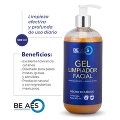 Kit BE AES limpiador crema hidratante y pantalla solar
