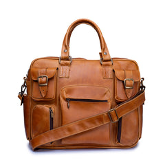 Portafolio piel genuina castelli laptop 17 pulgadas hombre