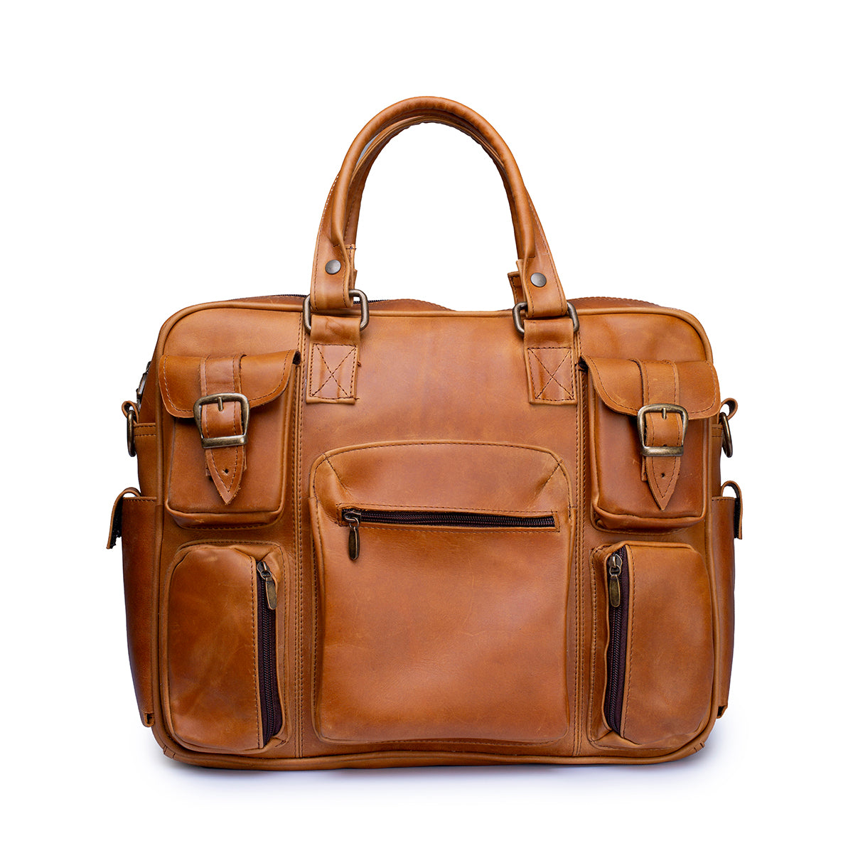 Portafolio piel genuina castelli laptop 17 pulgadas hombre
