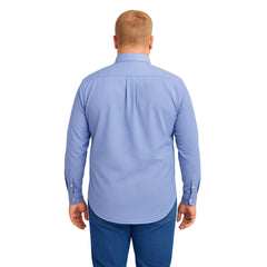 Camisa tallas grandes hombre Big Kong lisa lila manga larga 5XL-5XL
