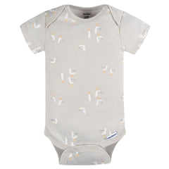 Pañalero Gerber blanco gris body bebé conjunto unisex-6-9M