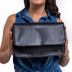 Bolsa castelli dama piel vibora con correa desmontable