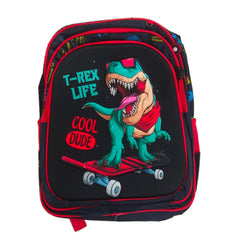 Mochila Escolar 3 pz mochila led 16 pulgadas lonchera y lapicera T-Rex