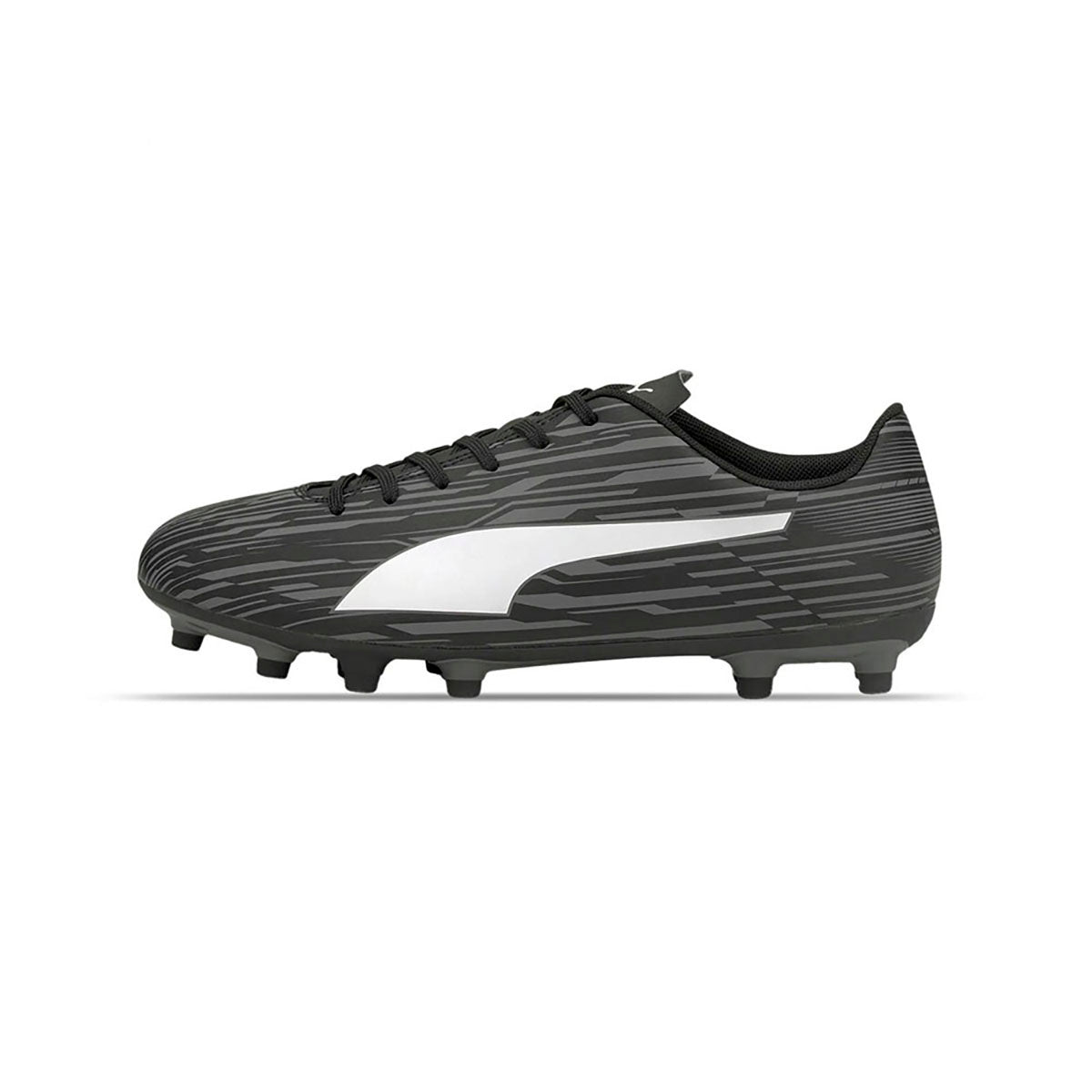 Tenis Futbol Soccer Tachos Puma RAPIDO III Negro/Blanco Talla 26.5