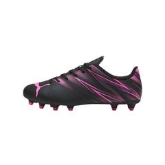 Tenis Puma Attacanto FG AG Negro Rosa Tacos Fútbol Césped