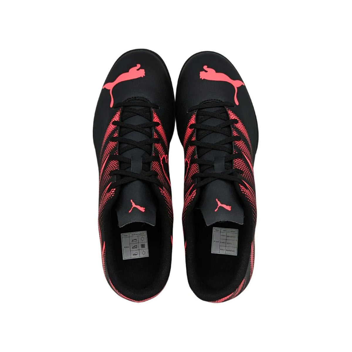 Tenis Puma ATTACANTO Turf Negro/Rosa Para Futbol Rapido