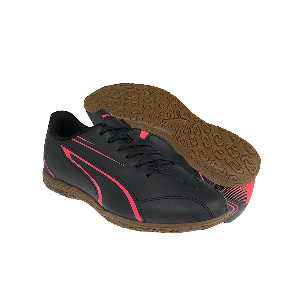 Tenis Futbol Sala Puma VITORIA IT Negro/Rojo 28 MX